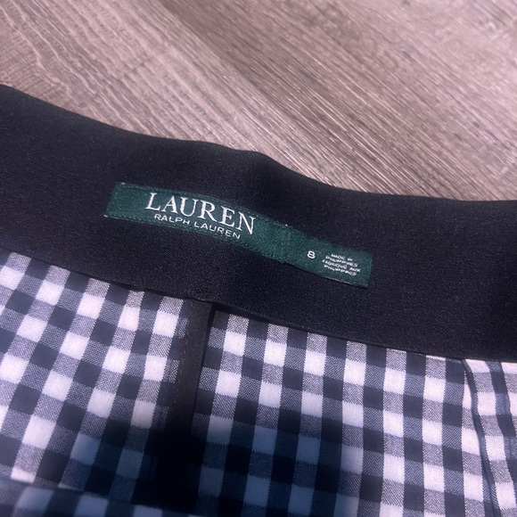 Ralph Lauren Black and White Gingham Pencil Skirt - Picture 6 of 6